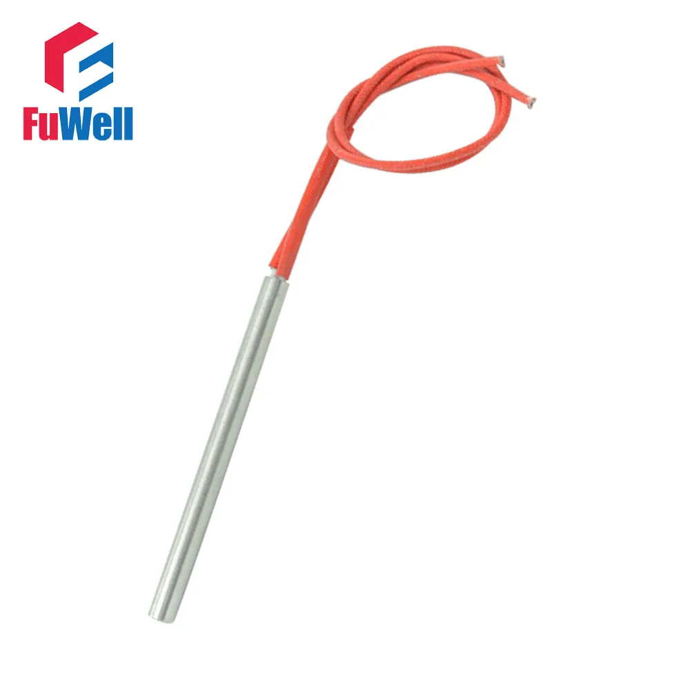 

AC 110V 220V 380V 9.5x150mm 350W Cartridge Heater Element Singe Head Red Wire