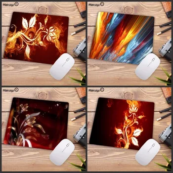 

Mairuige Abstract Colorful Fire Flowers Customized Support Comfort Non Slip PC Speed Gaming Table Mouse Pad 18x22cm 20x25cm