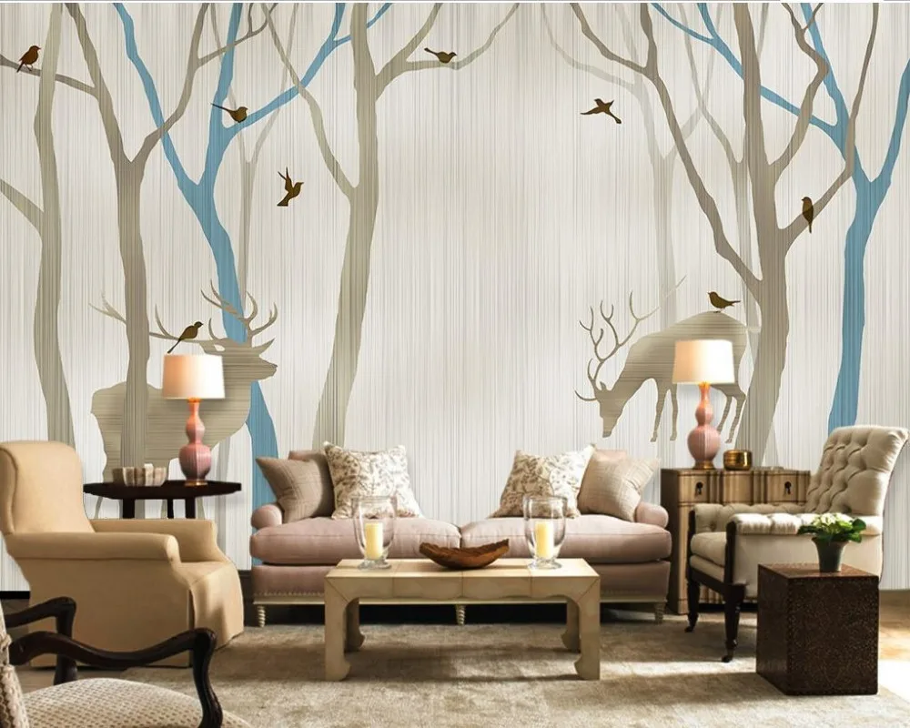 Home Decoration European style hand painted abstract retro