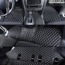 Коврики хорошего качества! Специальные автомобильные коврики для Nissan Patrol Y62 7 мест-2011 водонепроницаемые Автомобильные ковры для Patrol