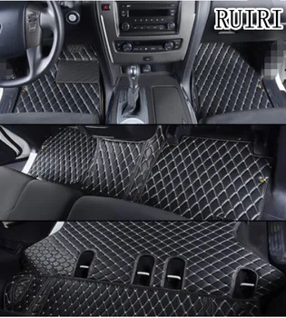 

Good quality rugs! Custom special car floor mats for Nissan Patrol Y62 7 seats 2020-2011 waterproof car carpets for Patrol 2019