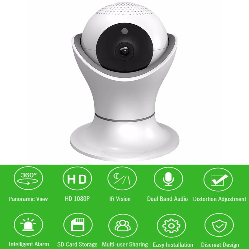 

Mini Wireless IP Camera WiFi Remote Monitor 1MP Smart Night Vision Surveillance intercom Onvif Network CCTV Security Camera