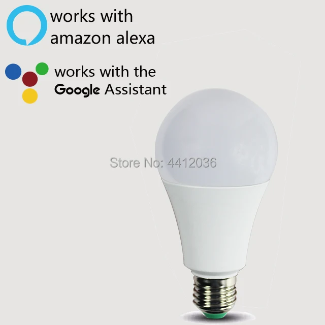 Google Led Bulb Dimmer 2.4G Wifi Smart Light Bulbs Remote Control RGB