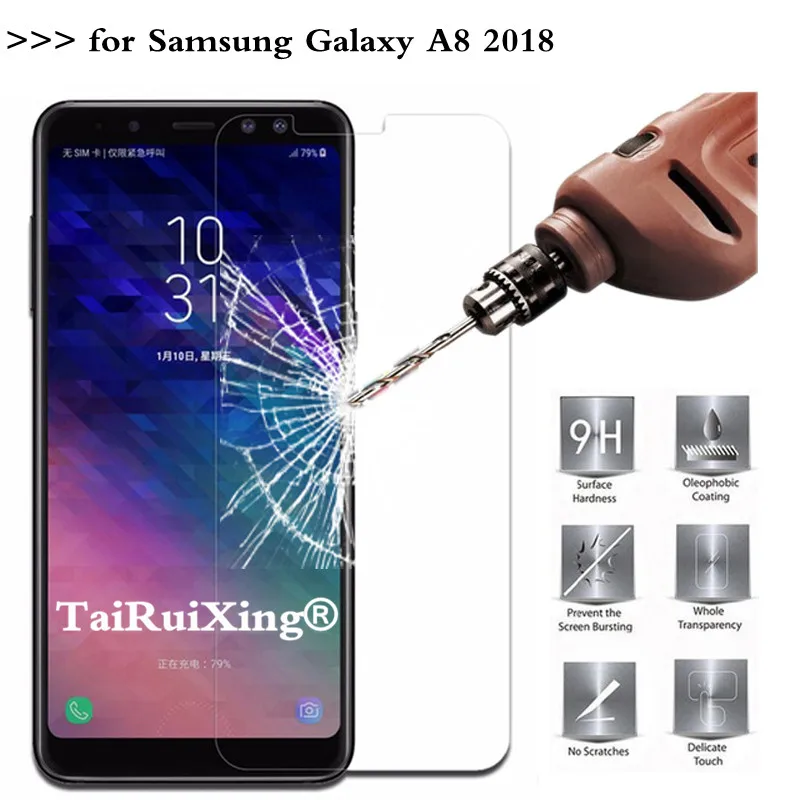 Для Samsung Galaxy A8 2018 A530 A530F 0.26 мм 9 H 2.5D закаленное Стекло Экран протектор для |