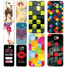 

New Rainbow Grid style Painted Phone Cases For Samsung Galaxy J5 Prime Duos G570F G570 SM-G570F Back Cover For Samsung J5 Prime