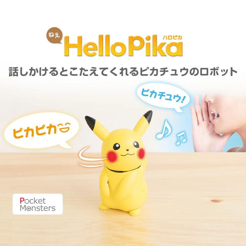 TAKARA TOMY фигурки Покемон, робот Пикачу, HELLO PIKA, забавные Волшебные куклы, популярные детские игрушки, мягкий звук, изготовление детских кукол