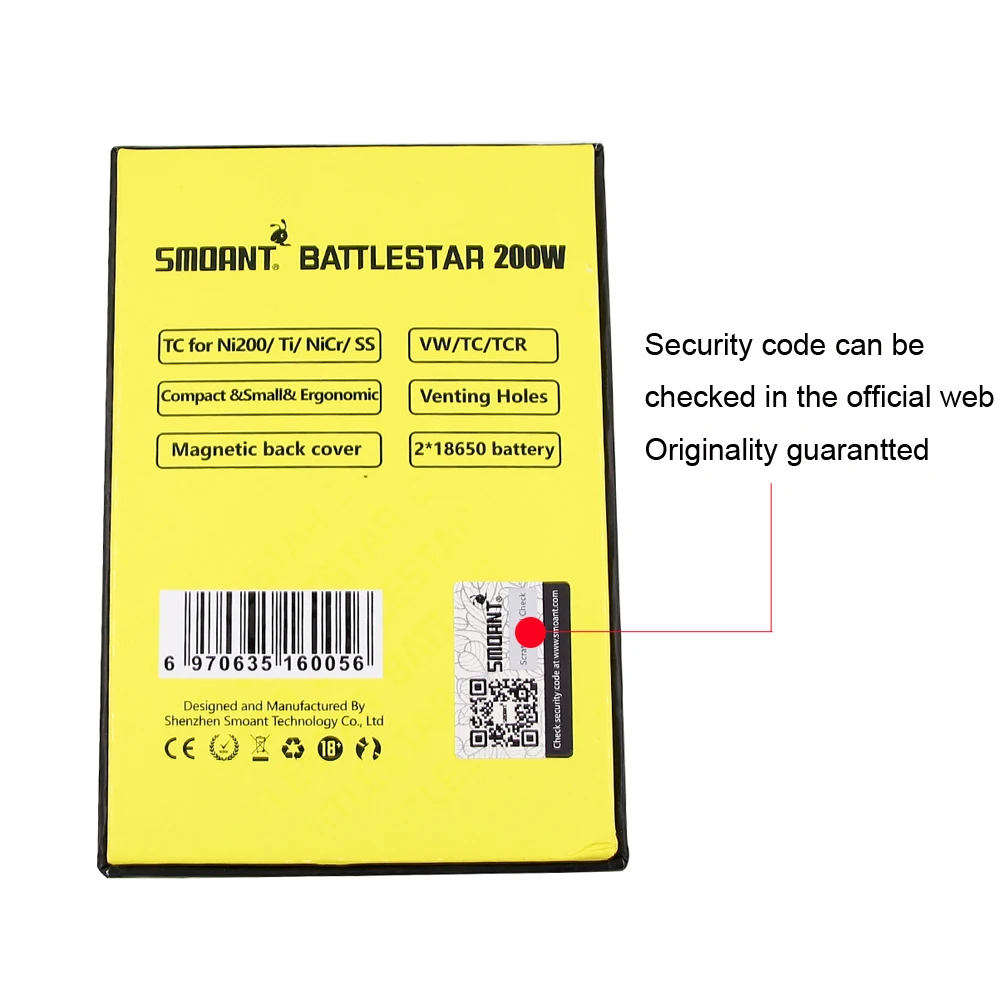 Cloupor Smoant Battlestar 200WTC Box Mod 10