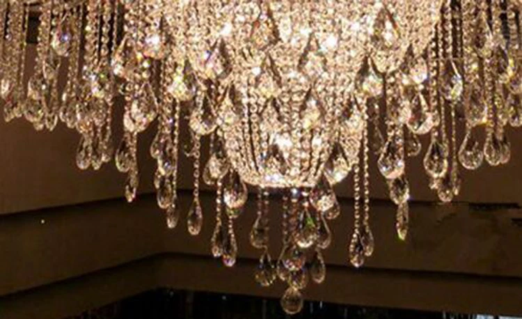 Европейская стильная хрустальная люстра гостиная дуплексный пол роскошная атмосфера простая вилла отель Свеча лампа Коридорная лампа освещение
