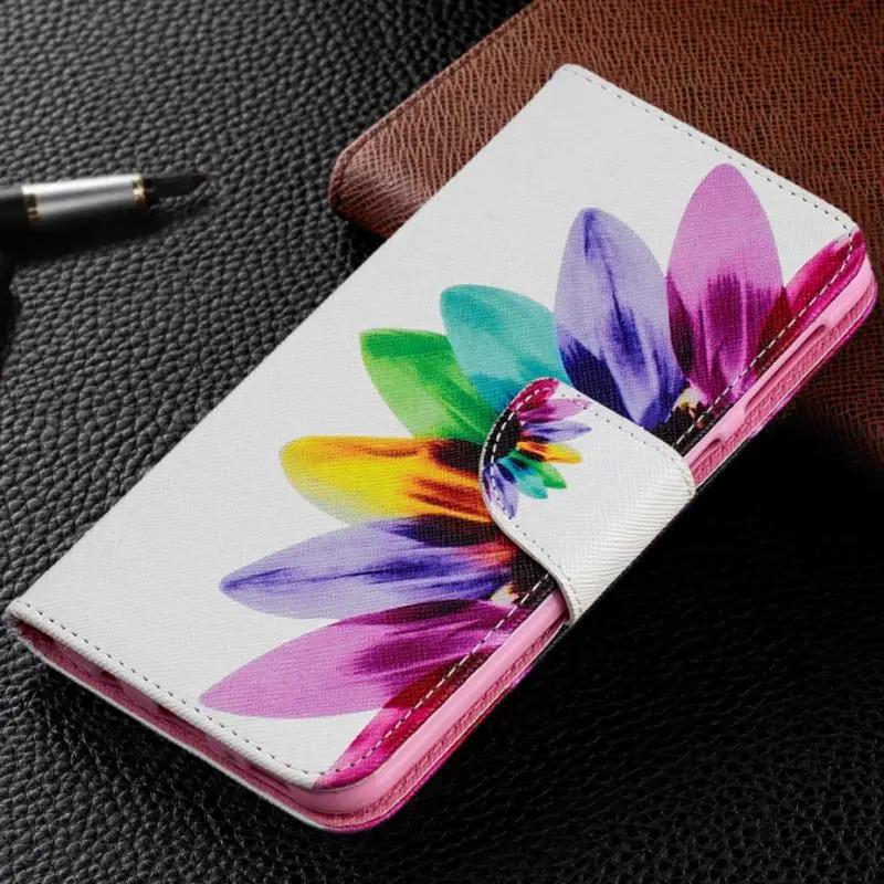 Модный чехол кошелек для Xiaomi A2 Lite Redmi Note 7 6 4X 5A 5 Plus Pro симпатичный книжка с
