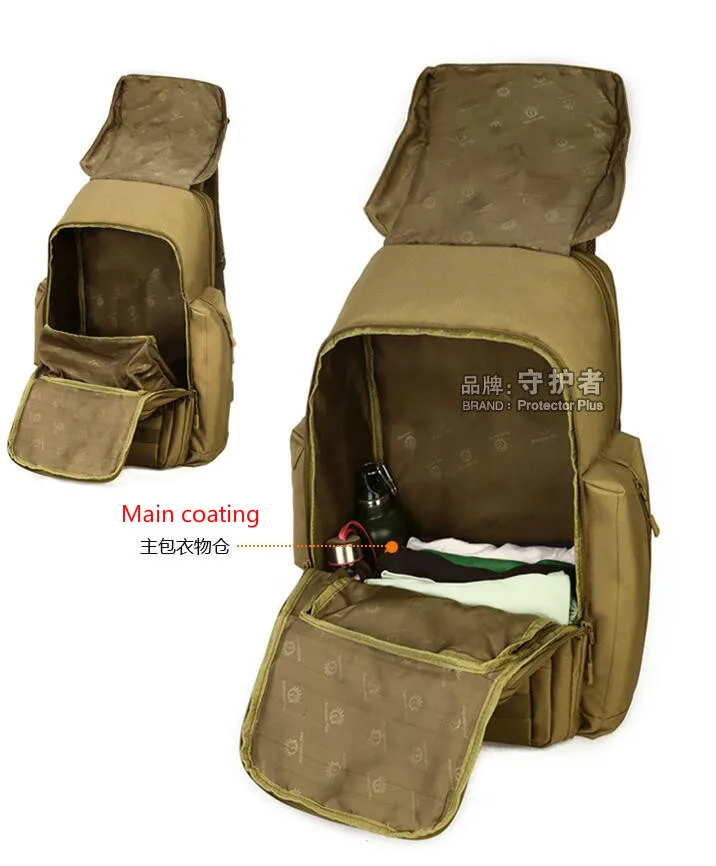 Protector Plus multi-function tactical backpack outdoor climbing package laptop bag Shoes warehouse backpack Men's bags 40L Protector Plus multi-function tactical backpack outdoor climbing package laptop bag Shoes warehouse backpack Men's bags 40L