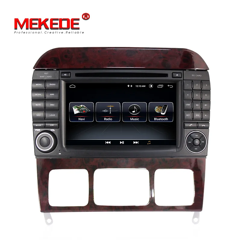 Excellent Wholesale! Mekede android 8.1 system car dvd player for Mercedes/Benz/S280/S320/S350/S400/S500/W220/W215/C S Class autoradio gps 0
