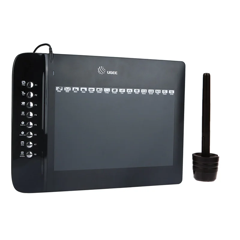 

UGEE M1000L 10"x6" USB Drawing Graphic Tablet Board with Cordless Digital Pen 2048 Levels Pen Graphic Tablet tableta Hot Keys