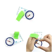 Outdoor Portable Mini Thumb Compass with Map Scale for Orienteering Hiking Camping Bicycle Scouts FI-19ING