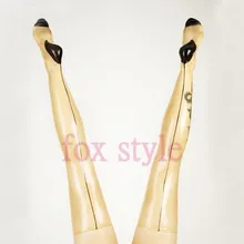 Латексные длинные чулки в trasparent и черные tirms(пользовательский размер нам нужен ваш размер, как указано ниже