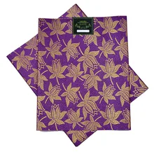 Нигерийская Кружевная повязка на голову в африканском стиле комплект из 2 шт./компл. высокое качество используется для вечерние фиолетовый SL-1434