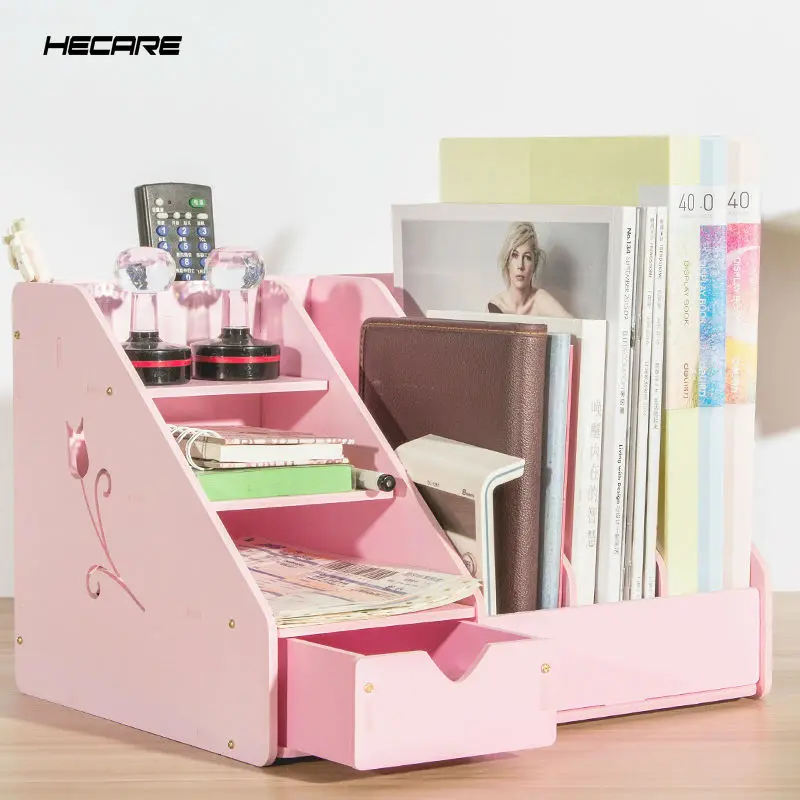 HECARE Home Office Storage Holder Desk Organizer Book ...