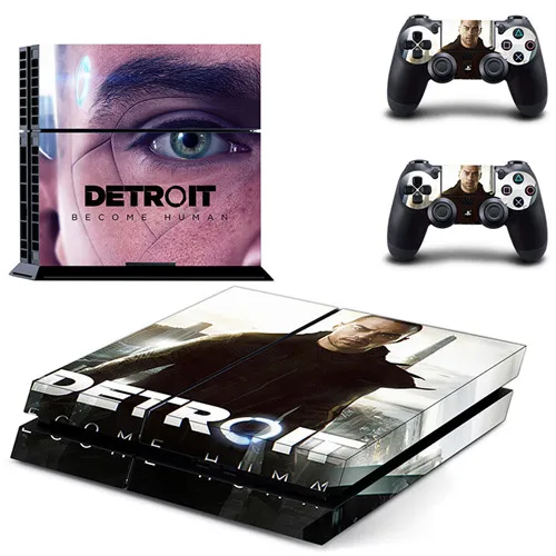 GYTM1555 Dertoit стать человека наклейка для PS4 Стикеры наклейка для sony Игровые приставки 4 консоли и 2 контроллера PS4 Стикеры s винил аксессуар - Цвет: GYTM1555