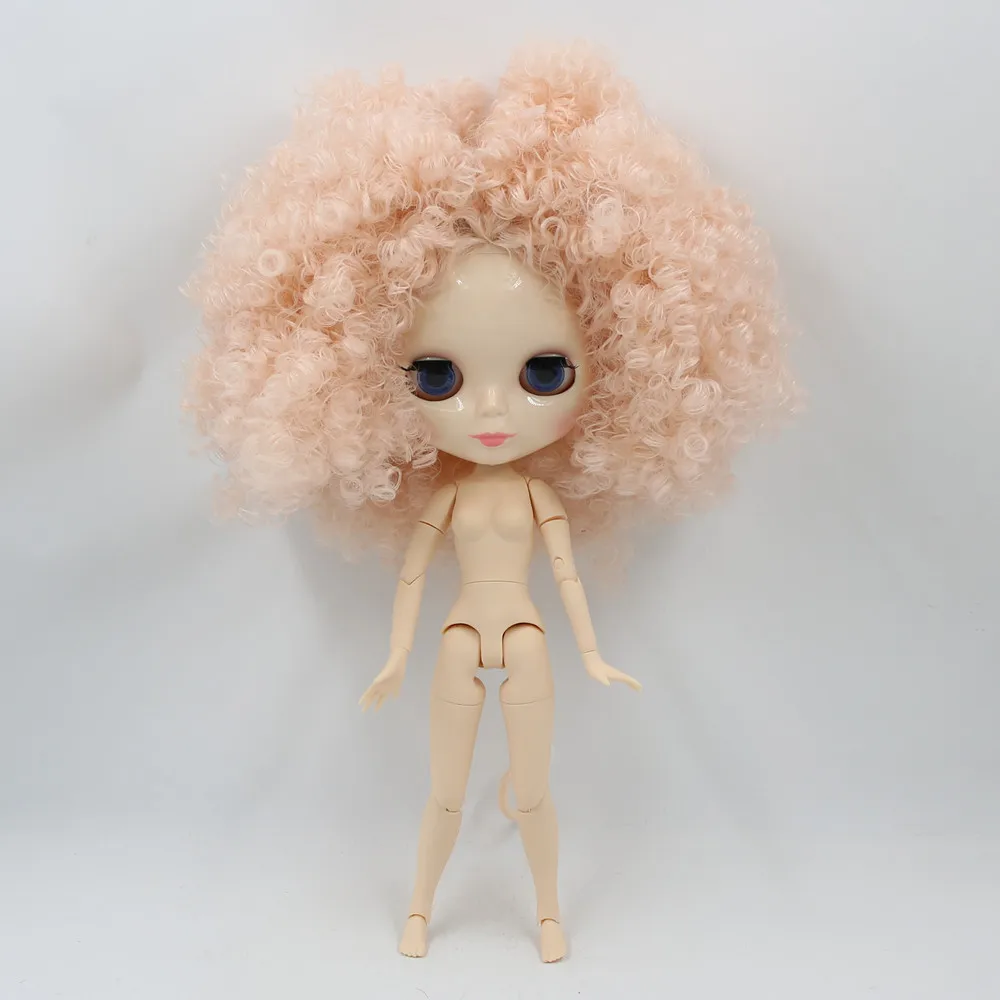 ICY fortune days factory blyth кукла Обнаженная 1/6 bjd белая кожа соединение тела афро бледно-розовые волосы BL2352 nake кукла