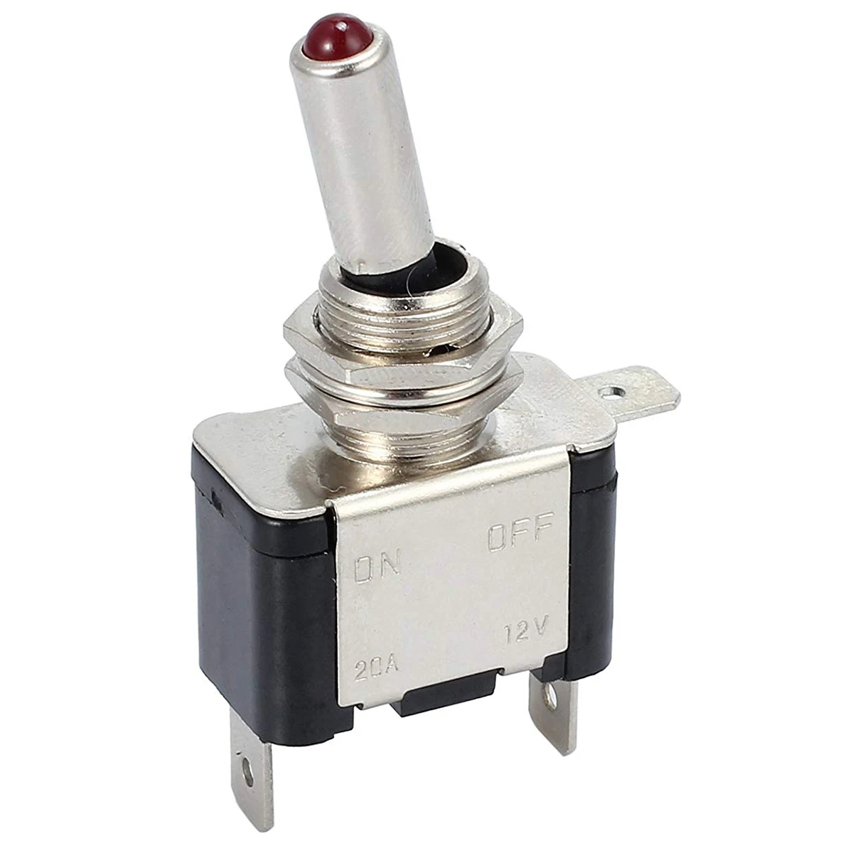 

EASY-10PCS 12V 20A LED Light Rocker Toggle Switch ON/OFF Toggle SPST Switch with Red Color for Car Truck Boat ATV
