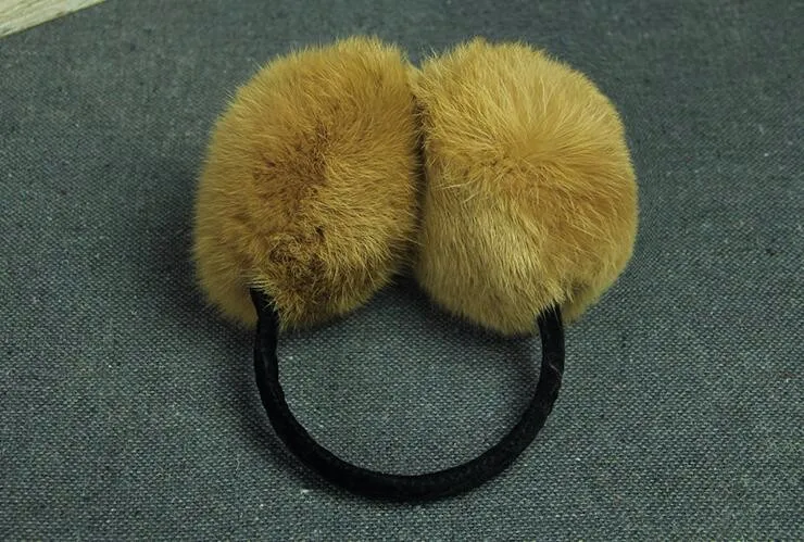 Настоящее с мехом кролика наушники на осень-зиму согреться earflap женщины и мужчины уха муфтой 7 видов цветов
