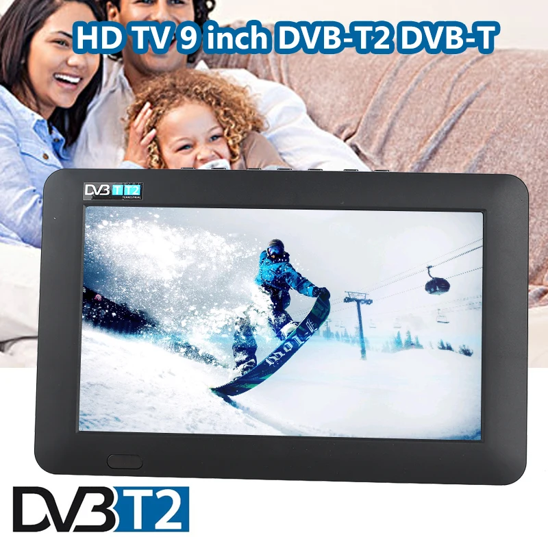 9 Inch Portable Car TV Television Office Travel Portable Universal...