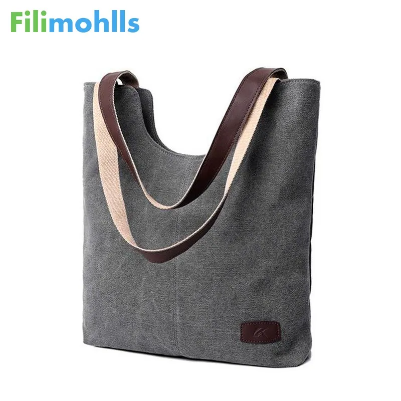 Pure Color High Quality Canvas Women Handbag Design Famous Brands Women Bag Female Tote Lady