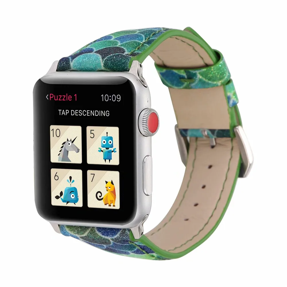 Ремешок для apple watch Русалка Блестящий ремешок для часов аpple 4 3 band iwatch band 42 мм 38 мм correa 44 мм/40 мм pulseira браслет