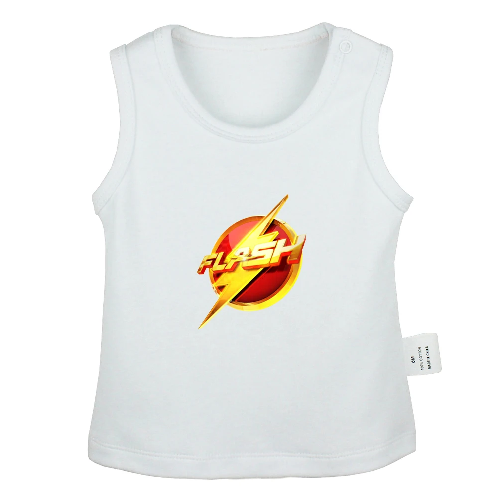 The Flash Symbol Go The Extra Mile/Детские майки футболки без рукавов с принтом ананаса - Цвет: YcBabyYV2103W