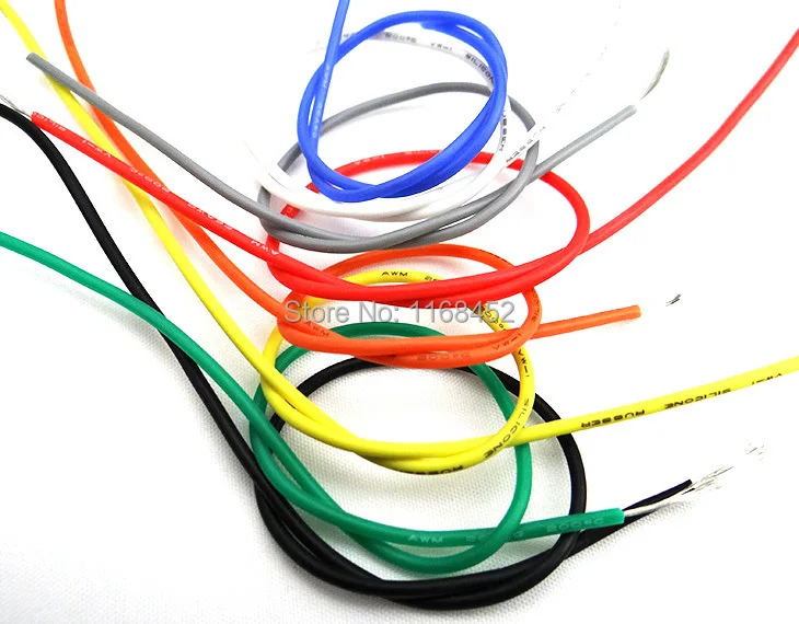 20AWG 10 м черный 10 м красный теплостойкий мягкий силиконовый силикагель провод Соединительный кабель
