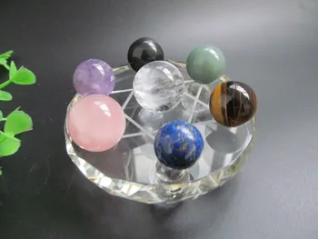 

Natural Quartz Crystal BALL Chakra Healing Reiki Crystal Seven Array Feng Shui Decoration