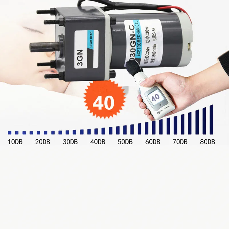 12 V 24 V 30 W DC мотор-редуктор, Регулируемый контроль скорости низкооборотный двигатель постоянного тока, 3D30GN-C вперед/обратный поворот dc тихий двигатель, J18291