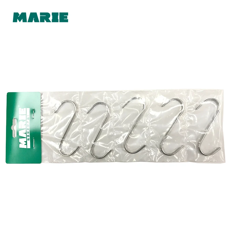 Powerful Stainless Steel S Shaped Hanger Hook Kitchen Bathroom Clothing Hanger Hooks Railing Clasp Holder Hooks For Pot Hanging