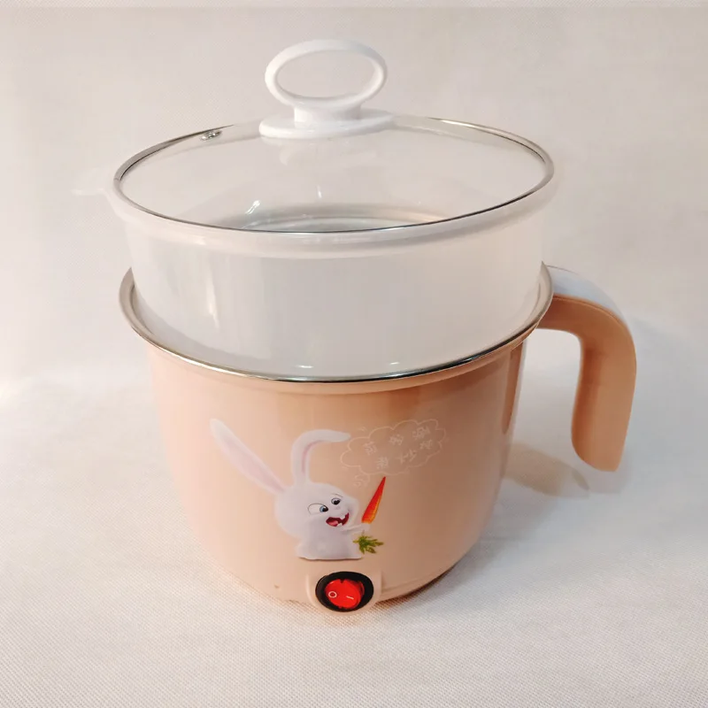 Korean18cm из нержавеющей стали электрический чайник ковш для молока 1.8L многофункциональная электрическая плита вок сковородка кухонная кастрюля для приготовления пищи - Цвет: 1
