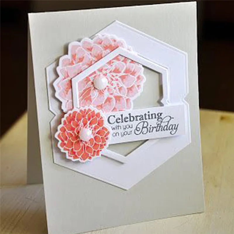 

Naifumodo Flowers Die and Stamps Metal Cutting Craft Dies Beautiful Garden Father's Day Little Baby Scrapbooking for Card Making