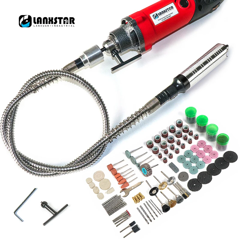 Günstig LX SDZ7500WS Dreh Bohrmaschine Werkzeuge Dremel Stil Elektrische Bohrer Maschine Power Werkzeuge 6mm Mutifuction Chuck Flexible Welle
