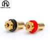 4pcs/set RCA Socket Power Amplifier Signal Cable Connector Adapter RCA Lotus Head Copper Gold Plated RCA Connector 2