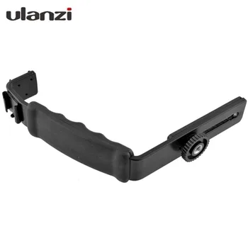 

Ulanzi Mic Stand L Bracket Camera Handle Grip for Zhiyun Smooth 4 DJI Osmo Gimbal Stabilizer with 2 Hot Shoe Mounts