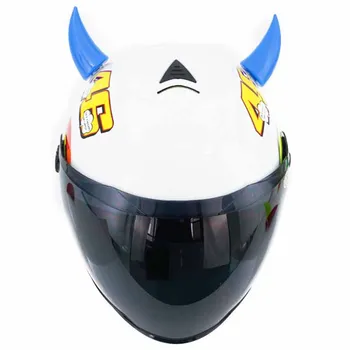 

1 Pair Motorcycle Helmet Horn with Sucker Motocross Face Protective Decor TD326