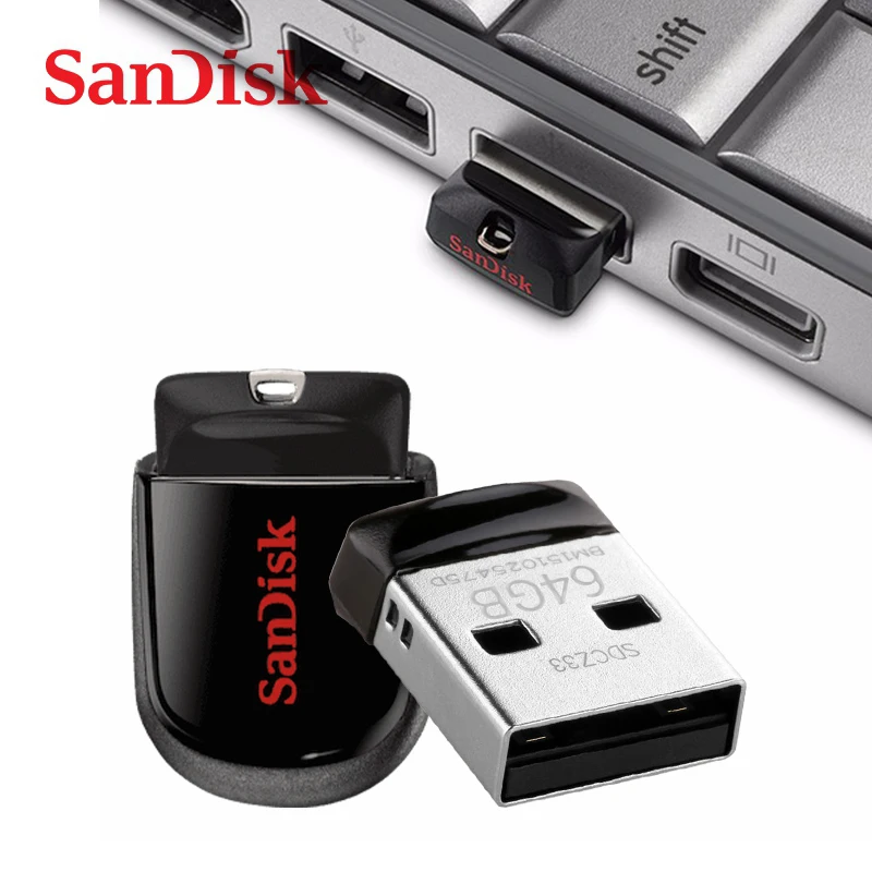 SanDisk CZ33 USB флеш-накопитель мини-накопитель память USB память 8 ГБ 16 ГБ 32 ГБ 64 ГБ USB 2,0 Флешка флеш-накопитель