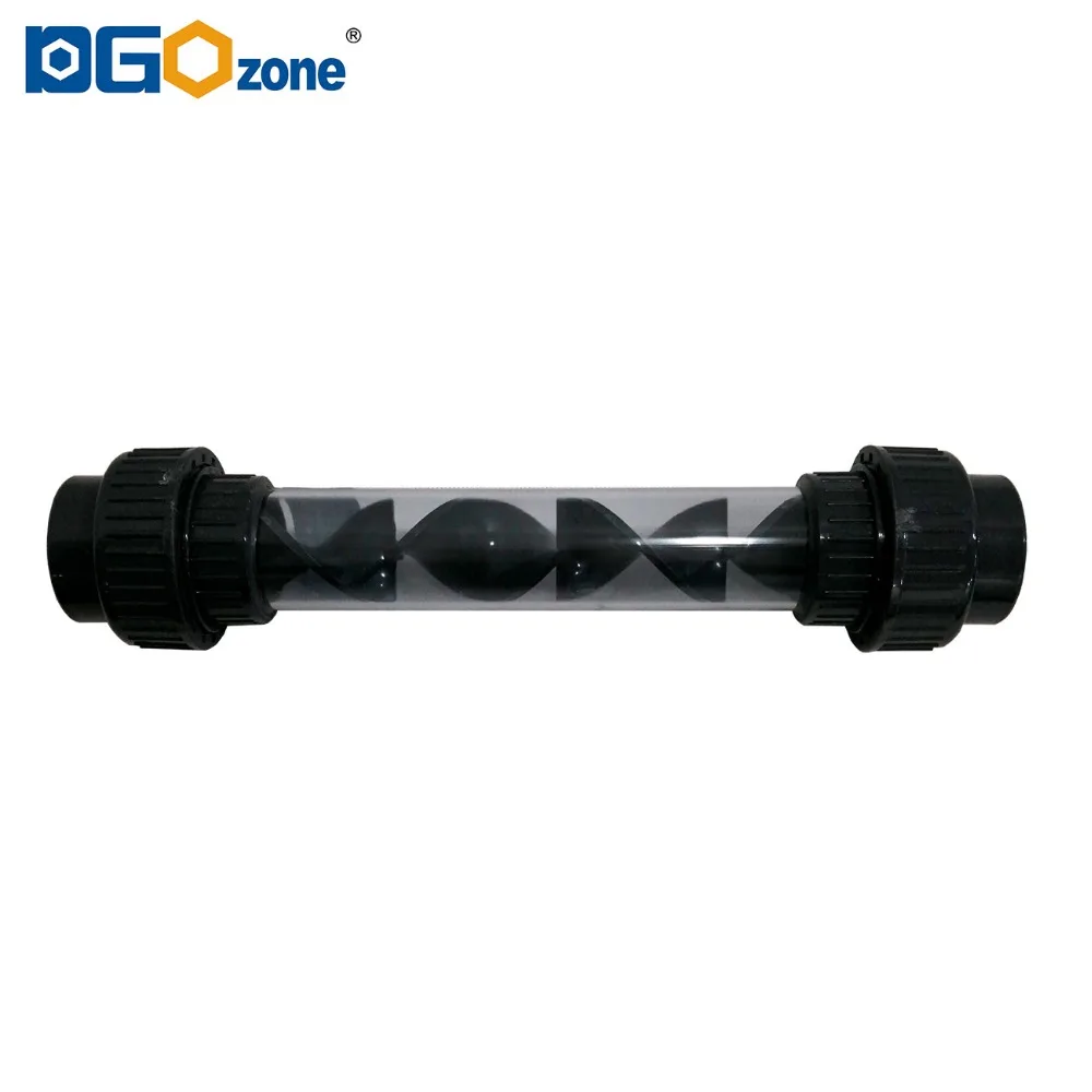 

2" Static Mixer Plastic High Efficiency Ozone Mixing Equipment Inline Ozone Static Mixer KH-DN50 DGOzone