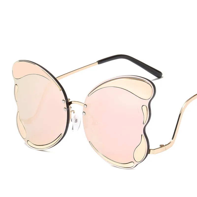 Бабочка кошачий глаз солнцезащитные очки женские роскошные брендовые дизайнерские коричневые Модные солнцезащитные очки для женщин модные цвета очки UV400 - Цвет линз: C4  Pink