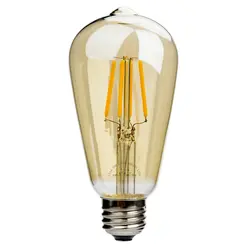 Привести светодиодный s светодиодный ламп накаливания ST64 4 W 120 V E27 теплый белый Lampada Bombillas лампа Эдисона лампа декоративная лампа