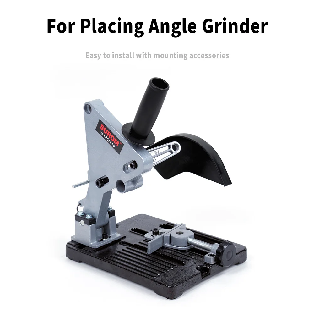 Angle Grinder Stand Angle Grinder Bracket Holder Support For 100-125 Cutter Angle Grinder Cast Iron Base Power Tool Accessory