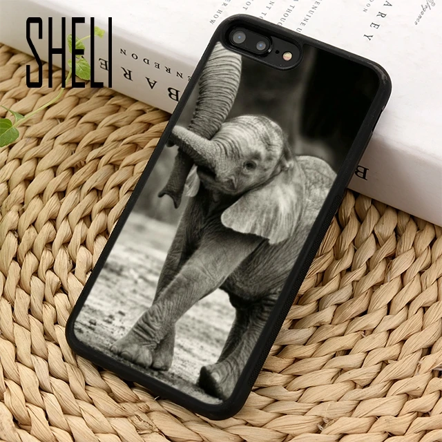 SHELI Elephant baby милый чехол для телефона iPhone 5 6 6s 7 8 plus 11 pro X XR XS max Samsung S6 S7 edge S8 S9 S10 |
