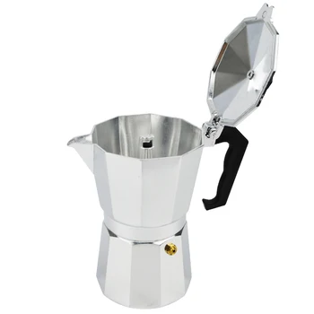 

New Espresso Coffee Pots 3/6/9/12 Cups Maker Moka Espresso Cup Aluminum Moka Pot Machine Outdoor Three-chambered