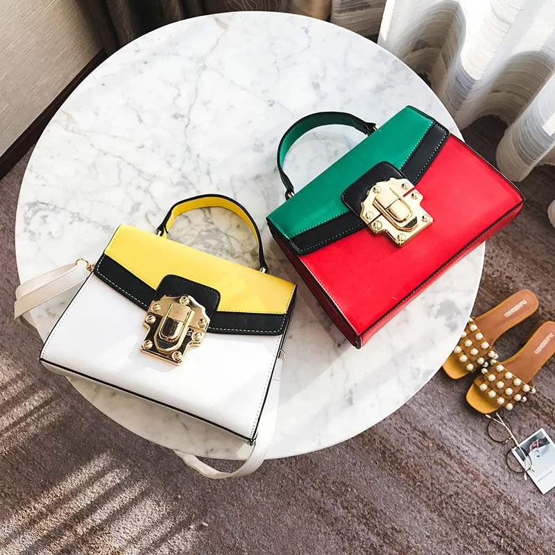 

Fashion Flap Lady brand bag women bags casual shoulder bag Messenger Bags PU leather England Patchwork style
