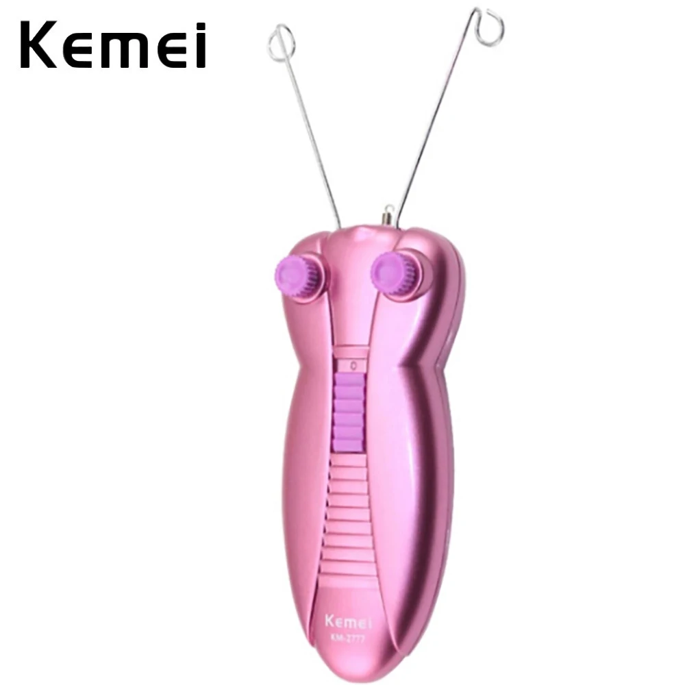 

Kemei KM2777 Lady Electric Body Facial Hair Remover Cotton Thread Epilator Hair Clipper Shaver Defeatherer Hair Remover For Lady