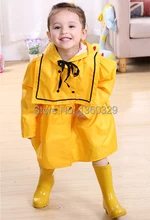 Korean Style burberry kids Raincoat Yellow Red Princess Dress Rainwear Children Rain Coat Solid Color Poncho