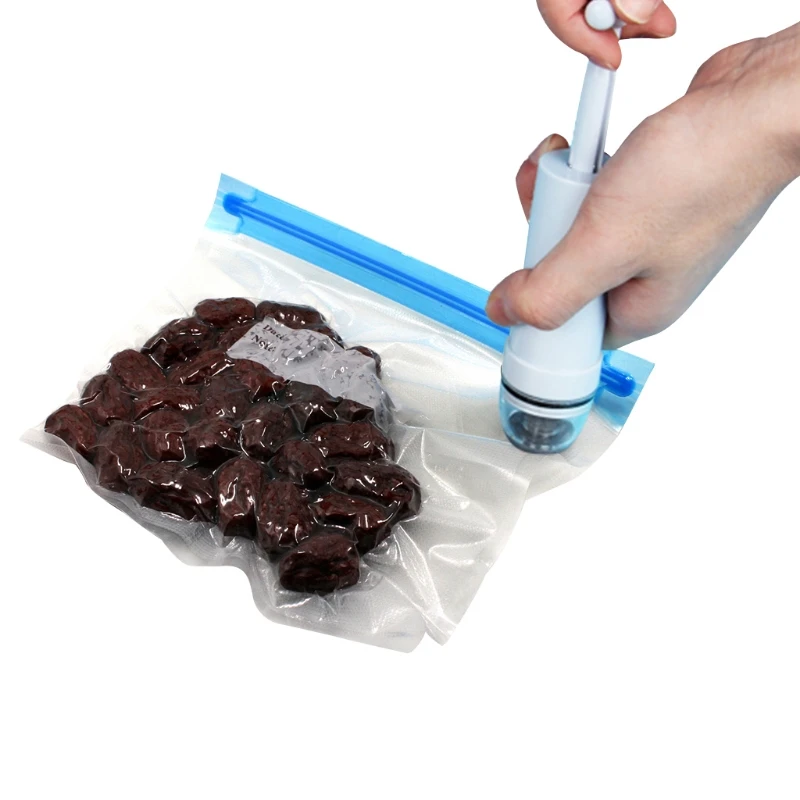 

5pcs Durable Food Saver Fresh Keeping Vacuum Bags Zipper Bag Home Kitchen Travel
