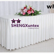 Белый Цвет полиэстер Юбка для стола \ Юбка для стола ing